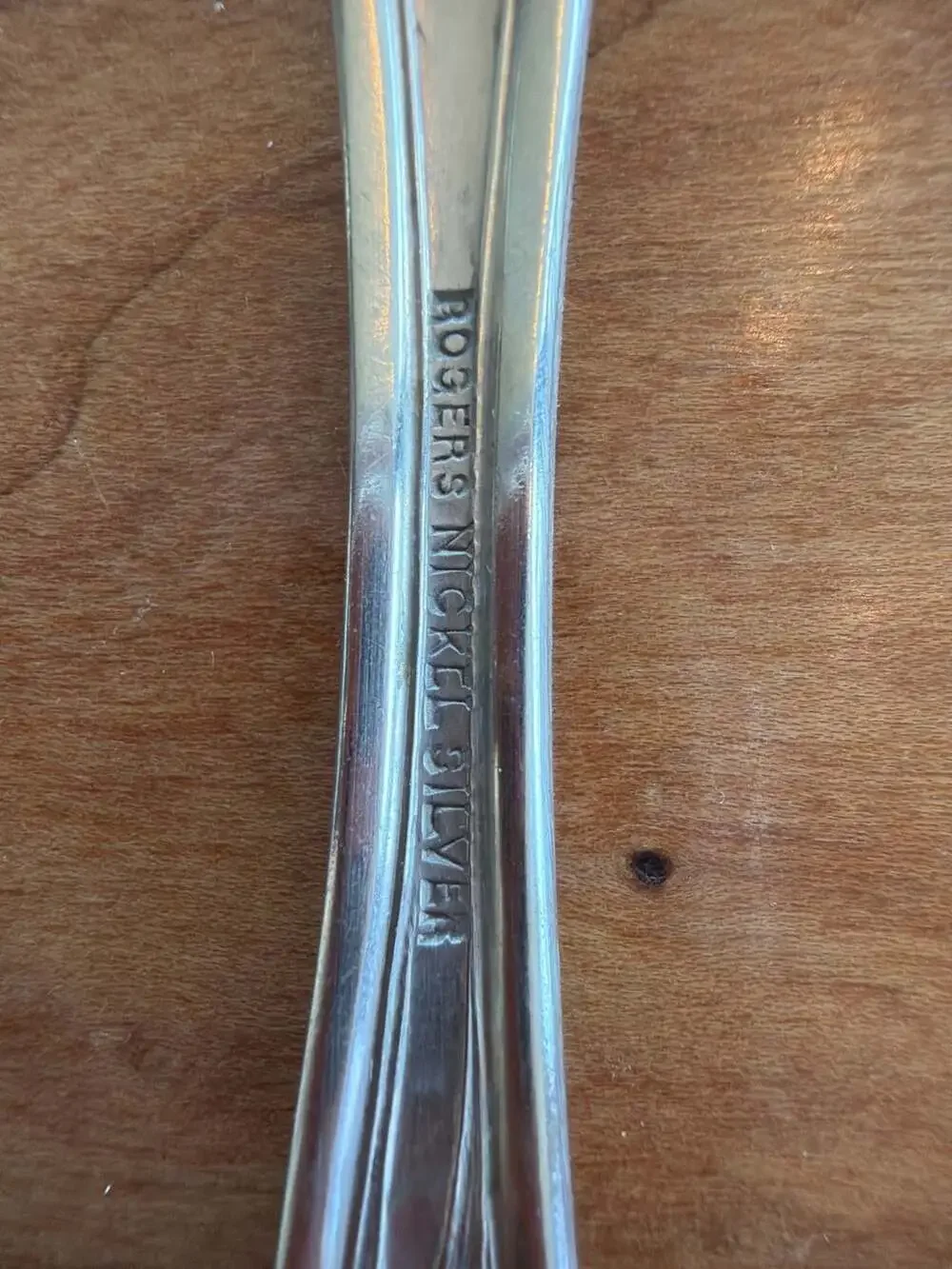 Vintage Rogers Nickel Silver‎ Narcissus Pattern Cold Meat Serving Fork